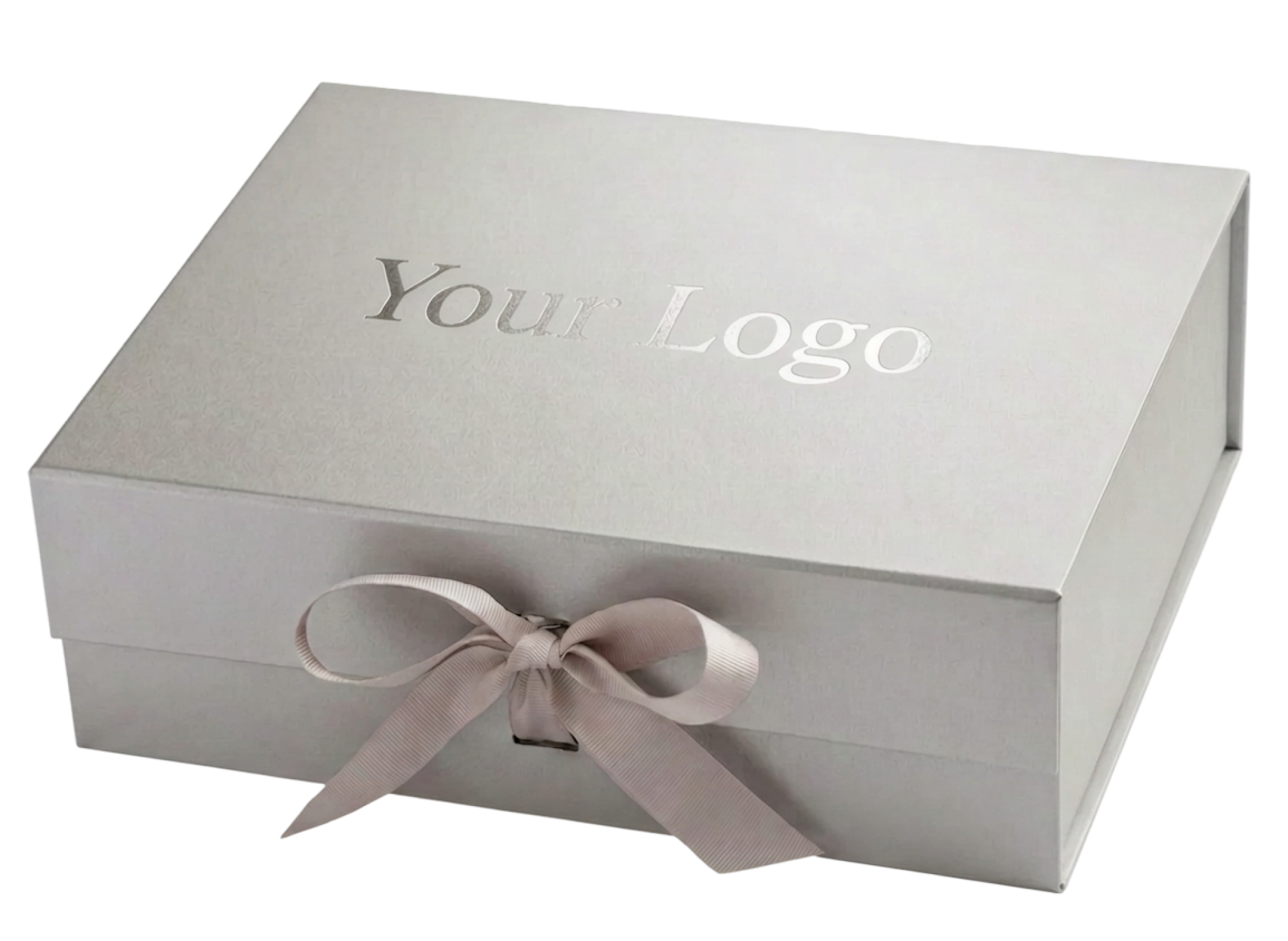 Stock gift box with printed logo